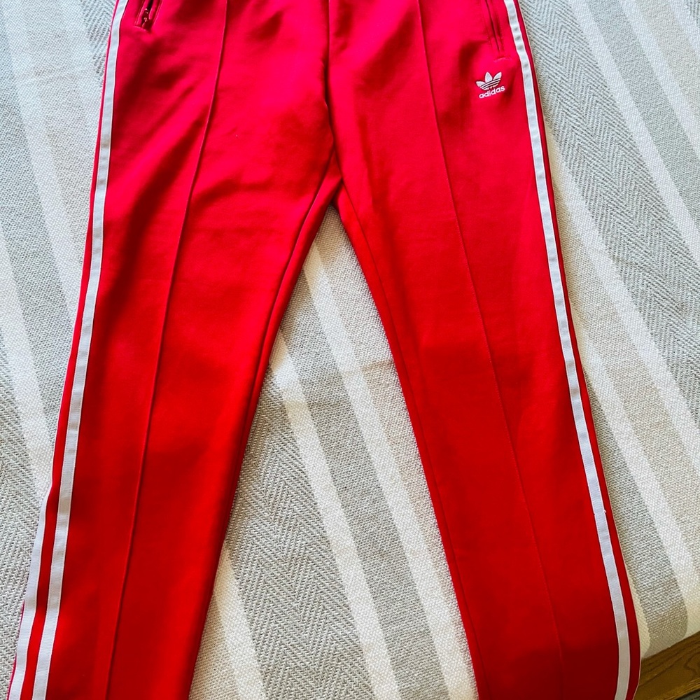 Adidas SST red track pants size M